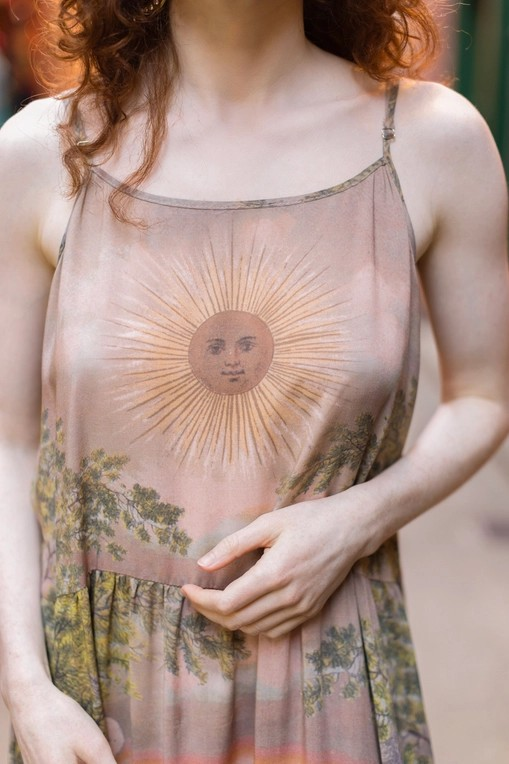 Friendship Love & Truth Vintage Wash Bohéme Long Slip Dress