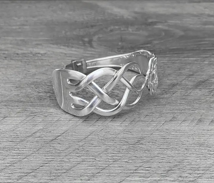 Celtic Weave Fork Bracelet