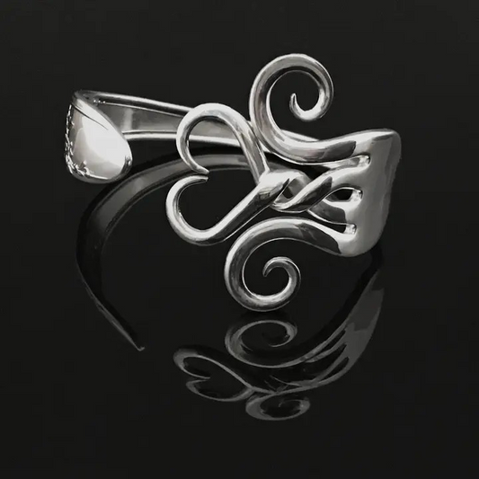 Twisted Heart Fork Bracelet