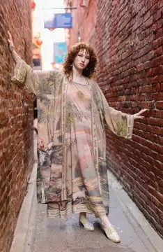 Friendship Love & Truth Vintage Wash Bohéme Long Slip Dress