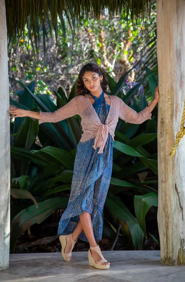 Sheer Knit Cardigan Bolero, Shrug, Cover Up