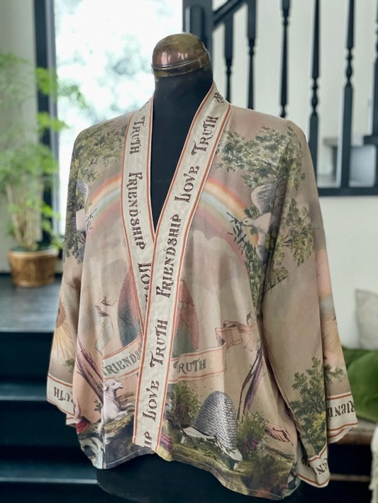 Friendship Love & Truth Vintage Wash Pixie Duster Kimono